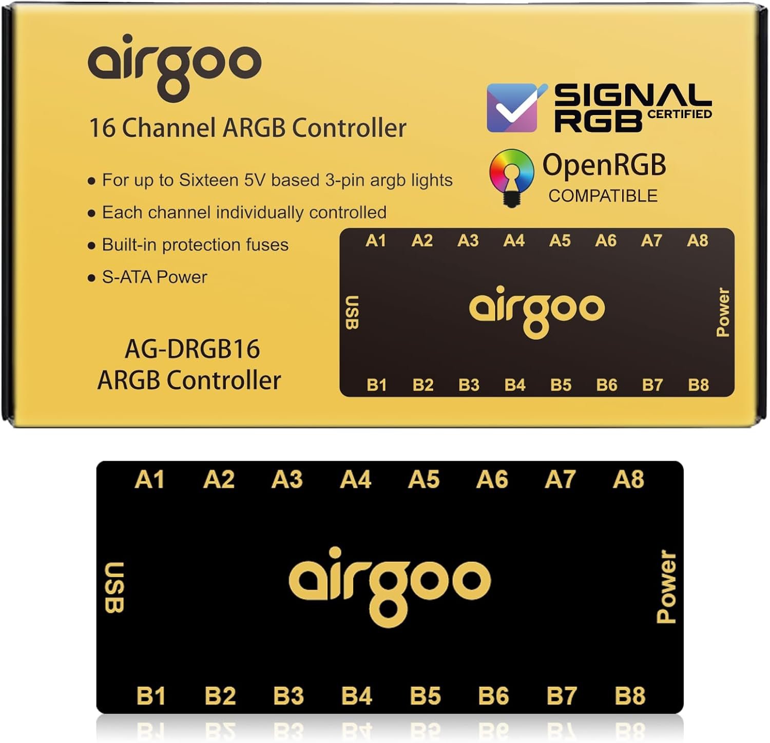 Airgoo AG-DRGB16 16-Port ARGB Controller product photo