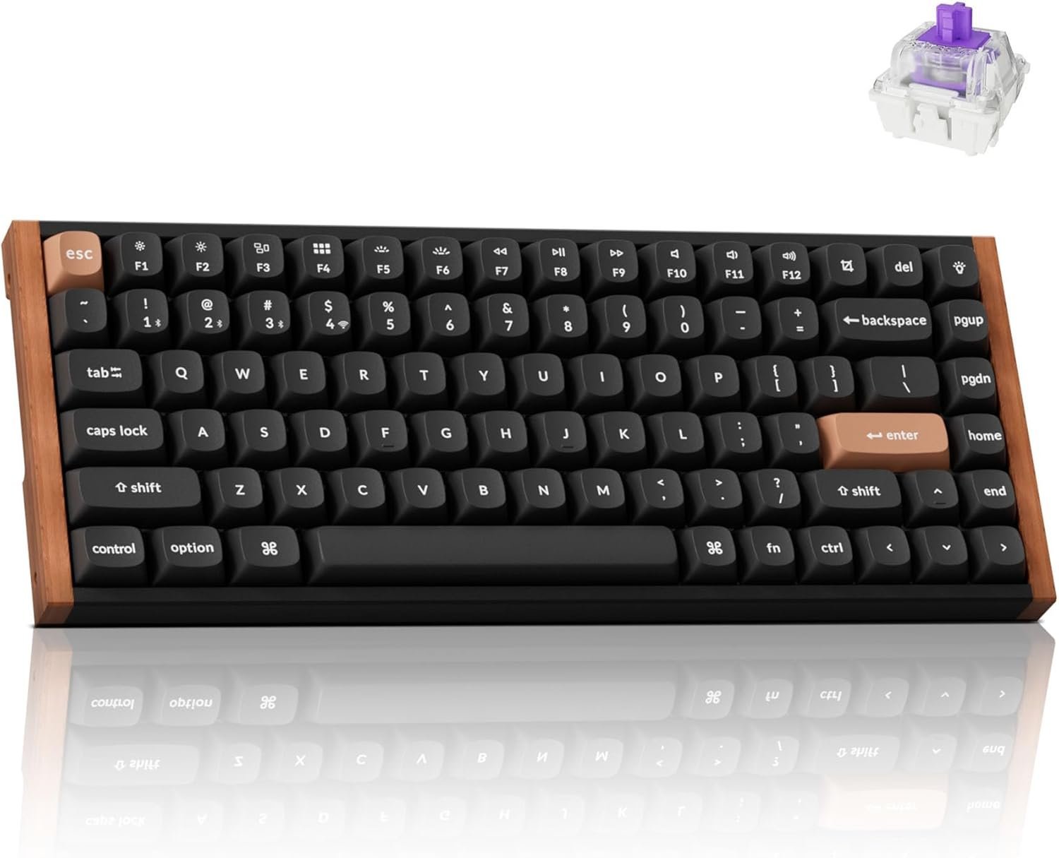 Keychron K2 HE Wireless Magnetic Switch Keyboard (Aluminum + Wood) product photo — Best for esports and gaming